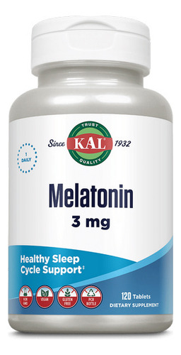 Melatonin 3 Mg 120 Tabs By Kal