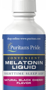 Melatonina Sublingual, 1 Mg, Sabor Natural De Cereja Preta,