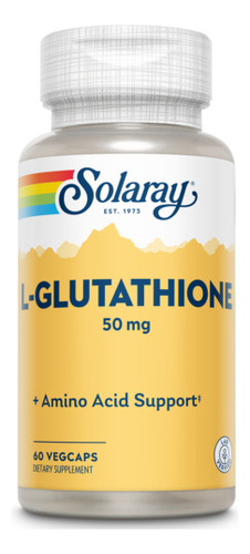 L-glutationa 50 Mg 60 Cápsulas Da Solaray