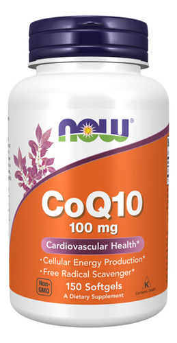 Coq10 100 Mg 150 Géis Da Now Foods