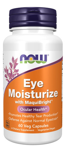 Hidratante Para Os Olhos 60 Cápsulas Vegetais Da Now Foods