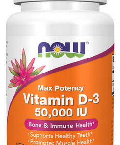 Vitamina D-3 50.000 Ui 50 Cápsulas Gelatinosas Da Now Foods