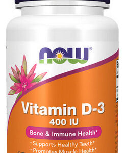 Vitamina D-3 400 Ui 180 Cápsulas Gelatinosas Da Now Foods