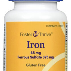 Iron Ferrous Sulfate 65 Mg 100 Tabs By Foster And Thrive