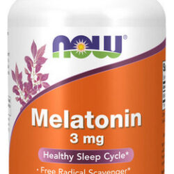 Melatonina 3 Mg 180 Cápsulas Da Now Foods