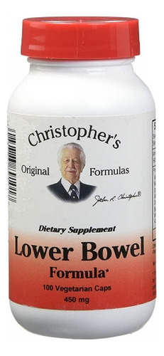 Fórmula Para Intestino Inferior 100 Vegicaps Do Dr. Christop