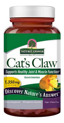 Cats Claw Inner Bark 90 Cápsulas Da Nature's Answer