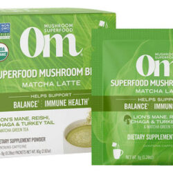 Mistura De Cogumelos Em Pó Matcha Latte 2,8 Onças Da Om Mush