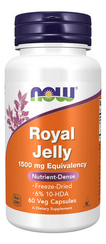 Geleia Real 1500 Mg 60 Cápsulas Da Now Foods