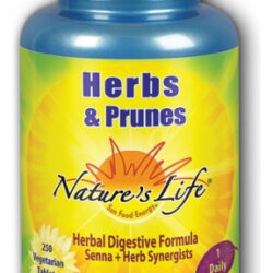 Ervas E Ameixas Secas 250 Comprimidos Da Nature's Life