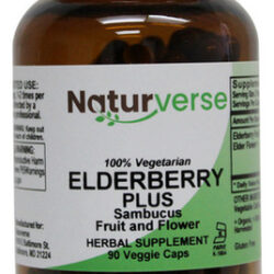 Cápsulas Em Pó Elderberry Plus 90 Cápsulas Vegetais Da Natur