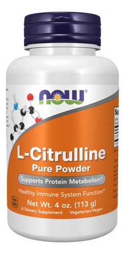 L-citrulina 4 Onças Da Now Foods