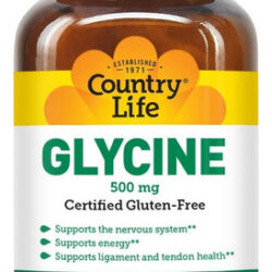 Glicina Com B-6 500 Mg 100 Comprimidos Da Country Life