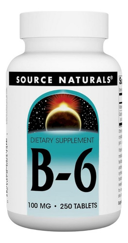 Vitamin B-6 100 Mg 250 Tabs By Source Naturals
