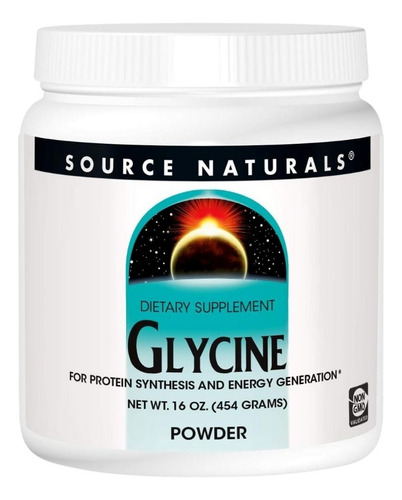 Glycine Powder 453.6 Gm 16 Oz By Source Naturals