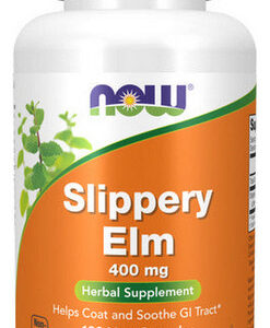 Slippery Elm 400 Mg 100 Cápsulas Da Now Foods