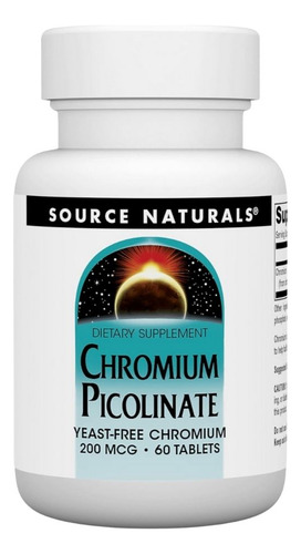 Picolinato De Cromo Sem Fermento 200 Mcg 60 Comprimidos Da S