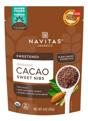 Organic Cacao Powder 4 Oz By Navitas Organics