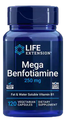 Mega Benfotiamine 250 Mg 120 Vcaps By Life Extension