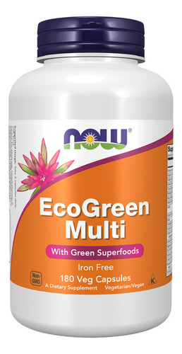 Eco-green Multi 180 Veg Caps By Now Foods