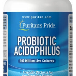 Probiótico Acidophilus 250 Comprimidos Da Puritan's Pride