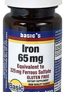 Sulfato Ferroso De Ferro 65 Mg 100 Comprimidos Por Vitaminas