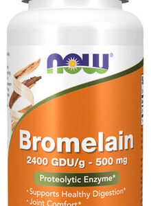 Bromelaína 2400gdu/500 Mg 60 Cápsulas Vegetais Da Now Foods