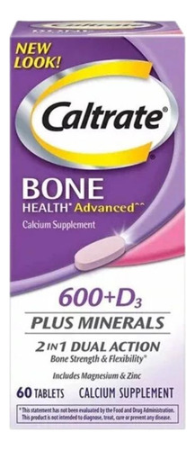 Bone Health Advanced 600 Plus Vitamina D3 Minerals 60 Compri