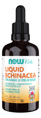 Echinacea Líquida Para Crianças De 2 Onças Da Now Foods