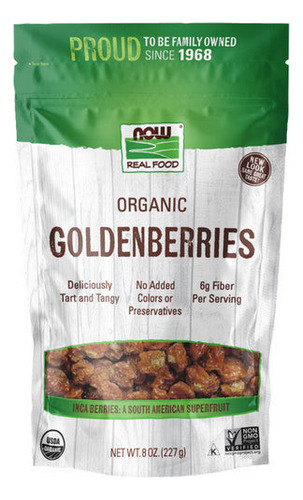 Frutas Douradas Orgânicas De 8 Onças Da Now Foods