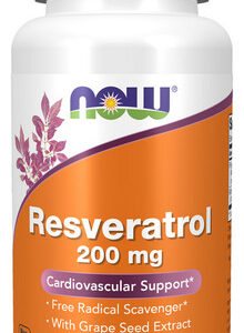 Natural Resveratrol 200 Mg 60 Vcaps By Now Foods