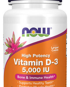 Vitamina D3 5000 Ui 240 Cápsulas Gelatinosas Da Now Foods