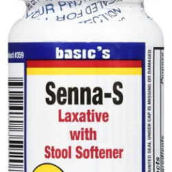 Laxante Senna-s Com Amaciante De Fezes De 100 Comprimidos Po