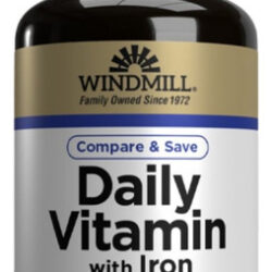 Vitamina Diária Com Ferro 100 Comprimidos Da Windmill Health