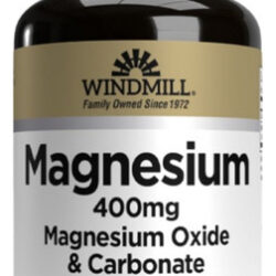 Óxido De Magnésio 400 Mg 100 Comprimidos Da Windmill Health