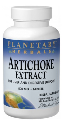 Extrato De Alcachofra 500 Mg 60 Comprimidos Da Planetary Her