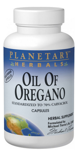 Óleo De Orégano 30 Cápsulas Da Planetary Herbals