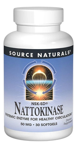 Nattokinase 50 Mg 30 Softgels By Source Naturals