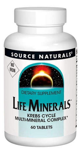 Life Minerals No Iron 60 Tabs By Source Naturals