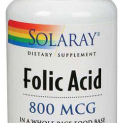 Ácido Fólico 800 Mcg 100 Cápsulas Da Solaray