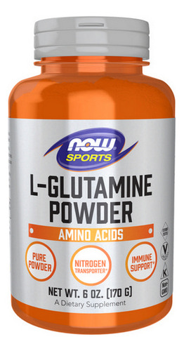 L-glutamina Em Pó De 6 Onças Da Now Foods