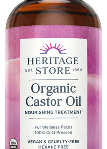 Óleo De Rícino Orgânico 16 Onças Da Heritage Store