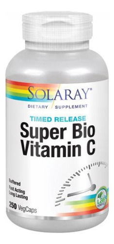 Super Bio Vitamin C 250 Cápsulas Da Solaray