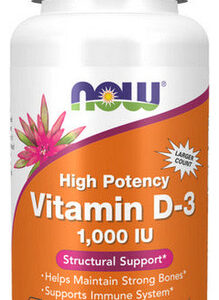 Vitamina D-3 1.000 Ui 360 Cápsulas Gelatinosas Da Now Foods