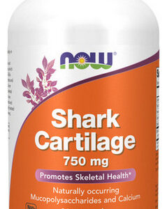 Cartilagem De Tubarão 750 Mg 300 Cápsulas Da Now Foods