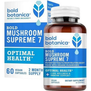 Bold Mushroom Supreme 7 60 Cápsulas Veganas Da Bold Botanica