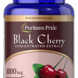 Extrato De Cereja Preta 1000 Mg 100 Cápsulas Da Puritan's Pr