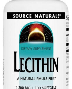 Lecithin 1200 Mg 100 Softgels By Source Naturals