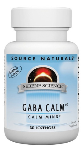 Gaba Calm Orange Flavor, 30 Tabs By Source Naturals