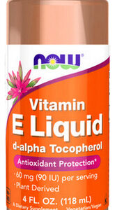 Vitamin E Liquid 54600 Iu Da 4 Oz By Now Foods